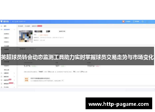 英超球员转会动态监测工具助力实时掌握球员交易走势与市场变化